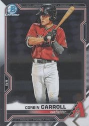 2021 Bowman Chrome Prospects Corbin Carroll #BCP-142 card