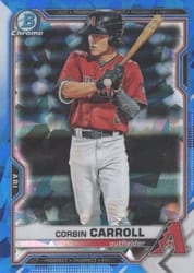 2021 Bowman Sapphire Edition Base Set Corbin Carroll #BCP-142 card
