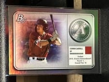 2022 Bowman Platinum Minted in Merit Autographs Corbin Carroll #MM-1 card