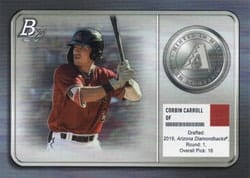 2022 Bowman Platinum Minted in Merit Corbin Carroll #MM-1 card