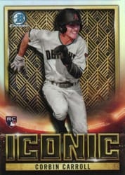 2023 Bowman Chrome Iconic Corbin Carroll #BI-18 card