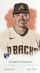 2023 Topps Allen & Ginter Mini Rookie Design Variations Corbin Carroll #RDV-4 card