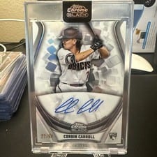 2023 Topps Chrome Black Ivory Autographs Corbin Carroll #WCA-CC card