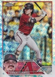 2023 Topps Chrome Logofractor Edition Base Set Corbin Carroll #95 card