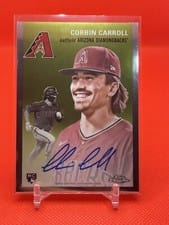 2023 Topps Chrome Platinum Anniversary Autographs Corbin Carroll #CPA-CC card