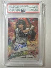 2023 Topps Chrome Update Future Stars Autographs Corbin Carroll #FSA-CC card