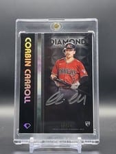 2023 Topps Diamond Icons Black PolychromatINK Autographs Silver Ink Corbin Carroll #BPA-CC card