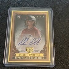 2023 Topps Gilded Collection Gallery of Gold Autographs Corbin Carroll #GOG-CC card