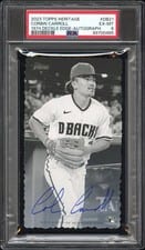 2023 Topps Heritage 1974 Deckle Edge Corbin Carroll Autograph #DB-21 card