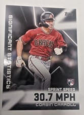 2023 Topps Significant Statistics Autographs Corbin Carroll #SS-15 card