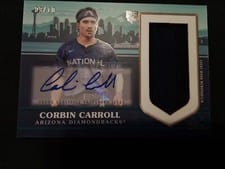 2023 Topps Update All-Star Autographed Jumbo Patch Corbin Carroll #ASAJP-CC card