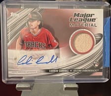 2023 Topps Update Major League Material Autographs Corbin Carroll #MLMA-CC card