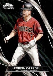 2024 Topps Chrome Black Base Set Corbin Carroll #51 card