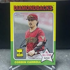 2024 Topps Heritage Corbin Carroll Error Variation #372 card