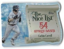 2024 Topps Holiday Making the Nice List Corbin Carroll #MNL-11 card