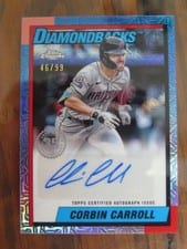 2025 Topps 1990 Chrome Autograph Corbin Carroll #90CA-CC card