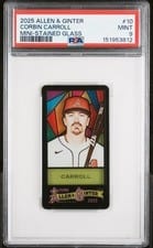 2025 Topps Allen and Ginter Corbin Carroll Stained Glass Mini #10 card