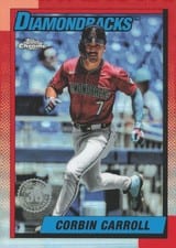 2025 Topps Chrome Update 1990 Corbin Carroll #90CU-12 card