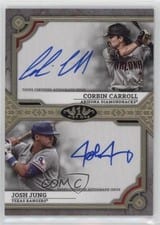 2024 Topps Tier One Dual Autographs Corbin Carroll / Josh Jung #DA-CJ card