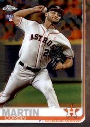 2019 Topps Chrome Update Base Set Corbin Martin #36 card