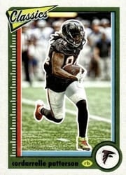 2022 Panini Classics Base Set Cordarrelle Patterson #4 card