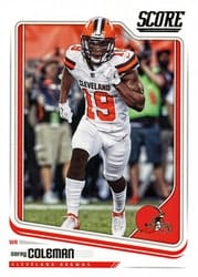 2018 Score Base Set Corey Coleman #77 card