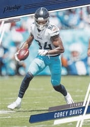 2020 Panini Prestige Base Set Corey Davis #191 card