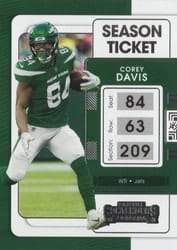 2021 Panini Contenders Base Set Corey Davis #76 card
