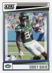 2022 Score Base Set Corey Davis #292 card