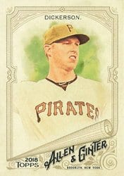 2018 Topps Allen & Ginter Base Set Corey Dickerson #320 card