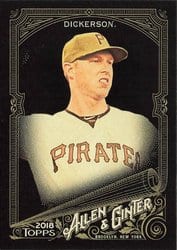 2018 Topps Allen & Ginter X Base Set Corey Dickerson #320 card