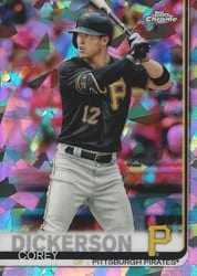 2019 Topps Chrome Sapphire Edition Base Set Corey Dickerson #89 card