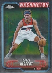 2024-25 Topps Chrome Base Set Corey Kispert #72 card