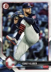 2018 Bowman Base Set Corey Kluber #3 card