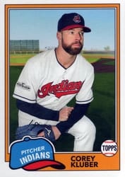 2018 Topps Archives Base Set Corey Kluber #284 card