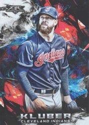2018 Topps Fire Base Set Corey Kluber #61 card