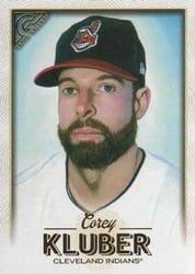 2018 Topps Gallery Base Set Corey Kluber #70 card