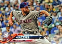 2018 Topps Update Base Set Corey Kluber #US185 card