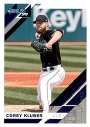 2019 Donruss Base Set Corey Kluber #86 card