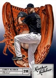 2019 Panini Leather & Lumber Base Set Corey Kluber #38 card