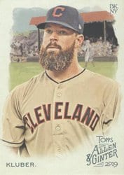 2019 Topps Allen & Ginter Base Set Corey Kluber #148 card