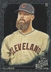 2019 Topps Allen & Ginter X Base Set Corey Kluber #148 card