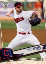 2019 Topps Big League Base Set Corey Kluber #108 card
