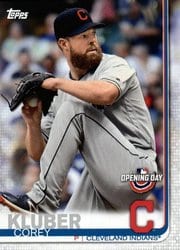 2019 Topps Opening Day Base Set Corey Kluber #52 card
