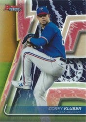 2020 Bowman's Best Base Set Corey Kluber #17 card