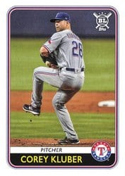 2020 Topps Big League Base Set Corey Kluber #171 card