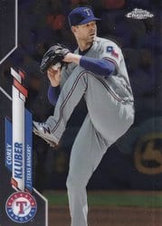 2020 Topps Chrome Base Set Corey Kluber #41 card