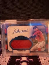 2024 Topps Tier One Autographed Jumbo Relics Corey Kluber #AT1JR-CK card