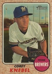 2017 Topps Heritage Base Set Corey Knebel #693 card