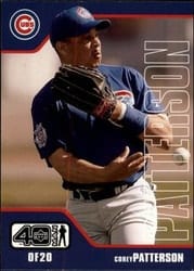 2002 Upper Deck 40-Man Base Set Corey Patterson #619 card